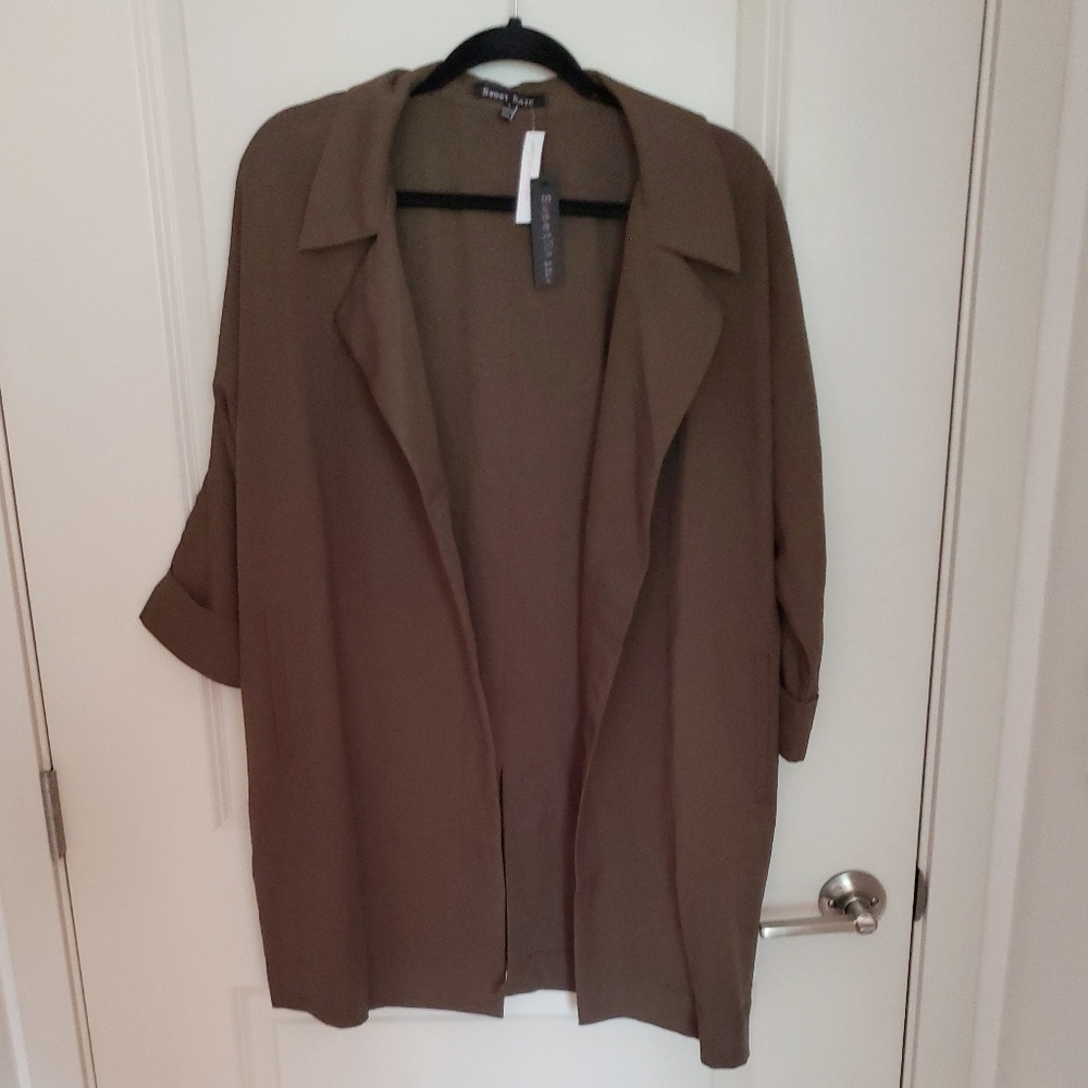 Olive Flowy Jacket